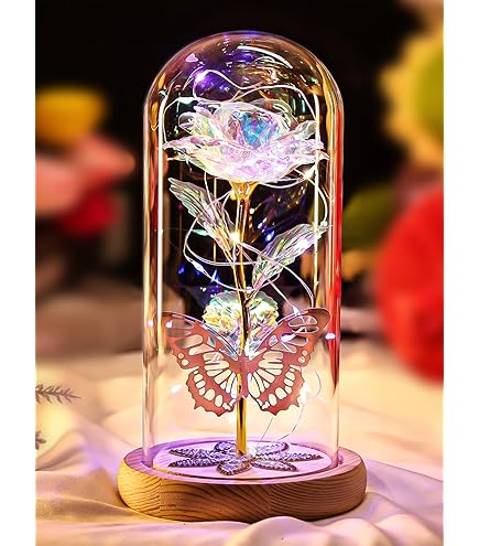 Amazon｜誕生日プレゼント ダイヤモンドローズ レインボーローズ